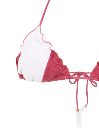 Shop Brigitte Two-tone Bikini Set In Pink