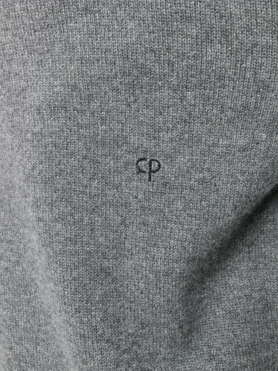 Chinti & Parker Funnel Neck Cashmere Jumper In Grey