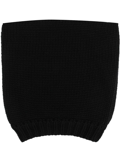 Shop Dolce & Gabbana Cashmere Knitted Beanie In Black