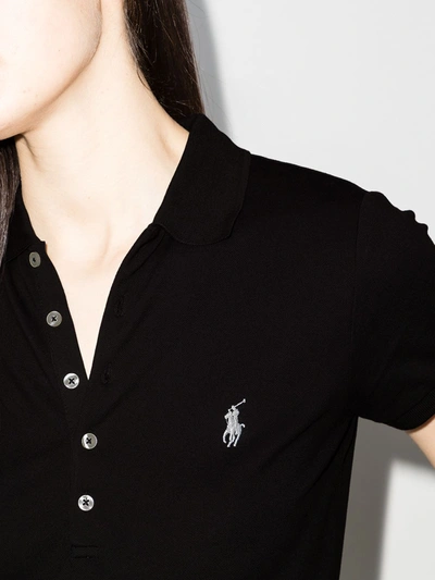 Shop Polo Ralph Lauren Short-sleeve Polo Top In Black