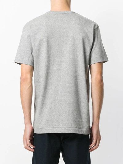 Comme Des Garçons Play Comme Des Garcons Play Womens Grey Reverse Logo-print Cotton-jersey T-shirt In Grey