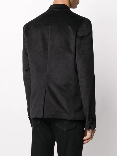 Shop Amiri Formal Single Breasted Blazer In Black