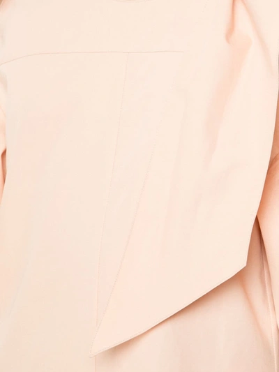 Shop Chloé Ribbon Sleeve Shift Dress In Pink
