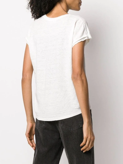 Shop Frame V-neck T-shirt In White