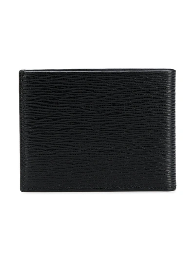 Shop Ferragamo Double Gancio Billfold Wallet In Black