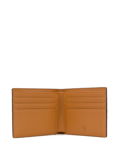Mcm Men's Small Visetos Original Flap Bi-fold Wallet In Brown