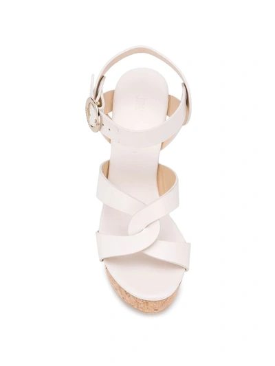 Shop Jimmy Choo Aleili 120 Sandals In White