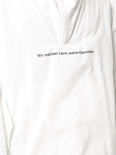 Shop Undercover Slogan-print Windbreaker In White