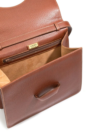 Pre-owned Loewe Barcelona 2way Hand Bag In Brown