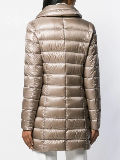 Herno Maria Zipped Jacket In Neutrals