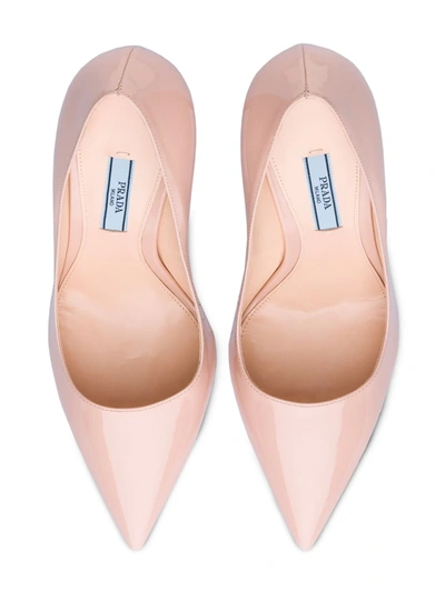 Shop Prada High-heel Patent Pumps In Pink