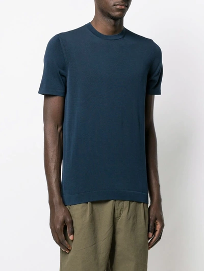 Shop Drumohr Short-sleeve T-shirt In Blue