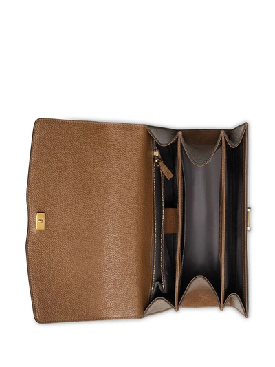 Shop Gucci Zumi Small Shoulder Bag In Brown