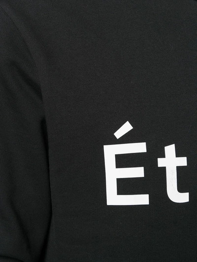 Shop Etudes Studio Logo Sweatshirt In Black