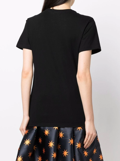 Alessandro Enriquez Cotton T-shirt In 黑色