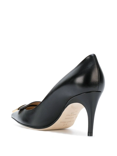 Sergio Rossi Leather Pointed-toe Pumps In Black
