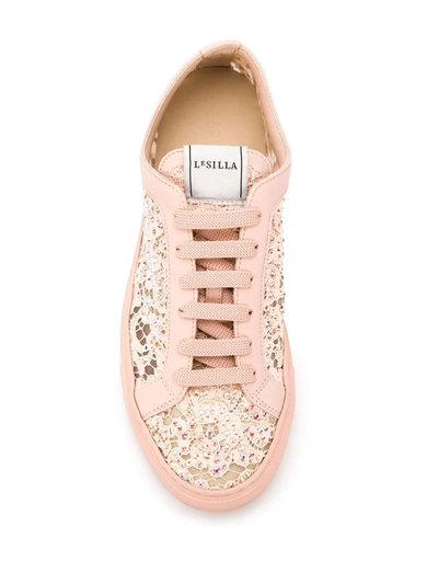 Shop Le Silla Daisy Sneakers In Pink
