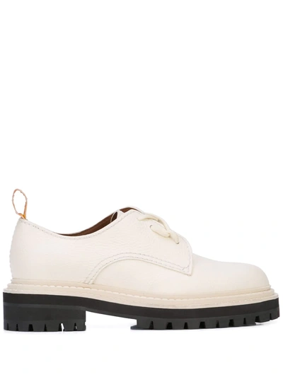 Shop Proenza Schouler Leather Oxfords In White