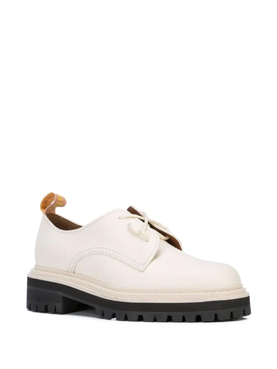 Shop Proenza Schouler Leather Oxfords In White