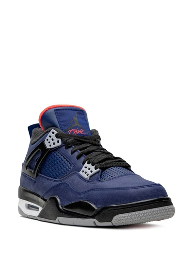Shop Jordan Air  4 "winterized Loyal Blue" Sneakers