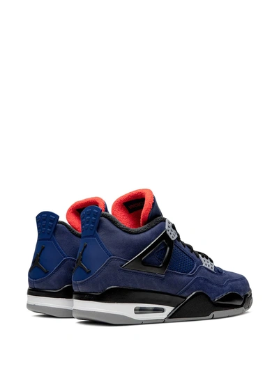 Shop Jordan Air  4 "winterized Loyal Blue" Sneakers