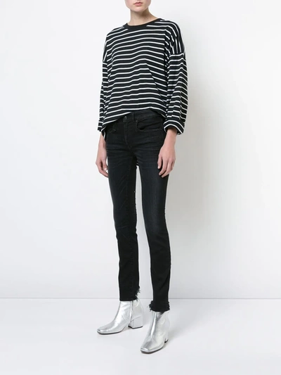 Shop R13 Alison Skinny Jeans In Black