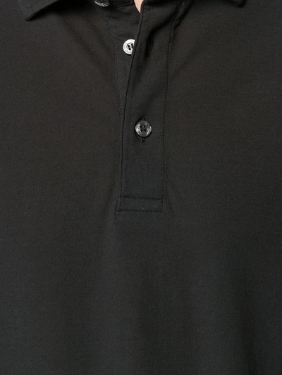 Shop Drumohr Polo Shirt In Black