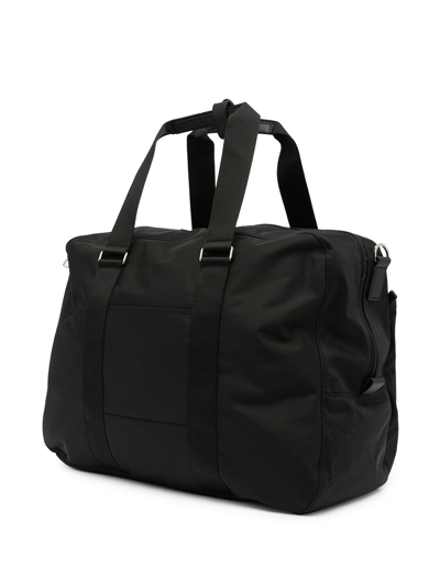 Agnès B. Logo-patch Duffle Bag In 黑色