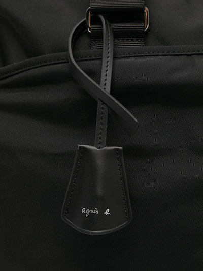 Agnès B. Logo-patch Duffle Bag In 黑色