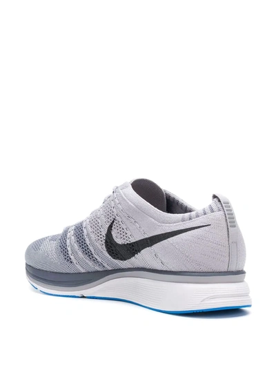 Shop Nike Flyknit "atmosphere" Sneakers In Grey
