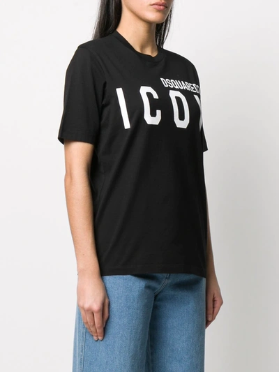 Shop Dsquared2 Icon Logo T-shirt In Black