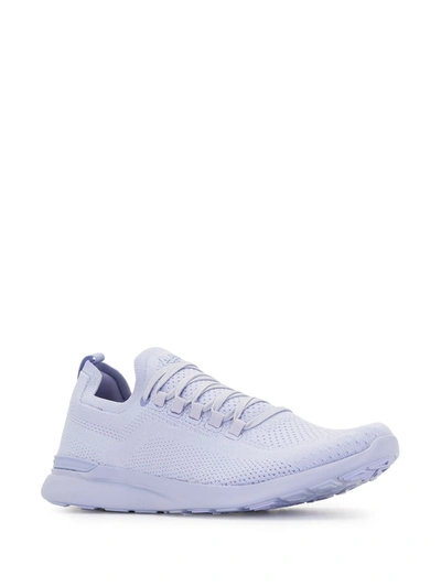 Shop Apl Athletic Propulsion Labs Techloom Breeze Knitted Sneakers In Purple