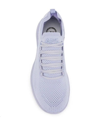 Shop Apl Athletic Propulsion Labs Techloom Breeze Knitted Sneakers In Purple