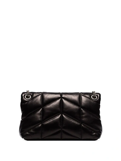 Shop Saint Laurent Loulou Quilted Small Shoulder Bag In Black