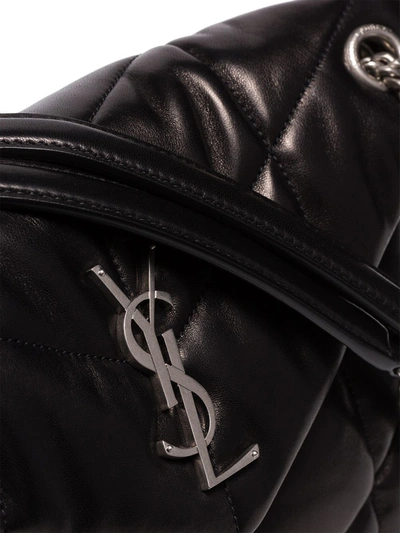 Shop Saint Laurent Loulou Quilted Small Shoulder Bag In Black