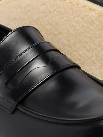 Shop Adieu Leather Loafers In Black
