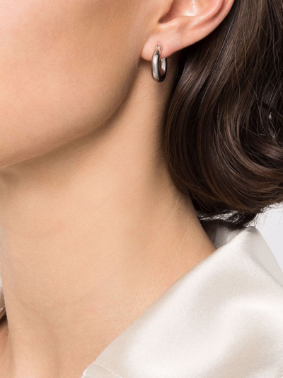 Shop Tom Wood Thick Small Classic Hoop Earrings In 银色