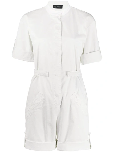 Shop Mr & Mrs Italy Workwear Playsuit In White