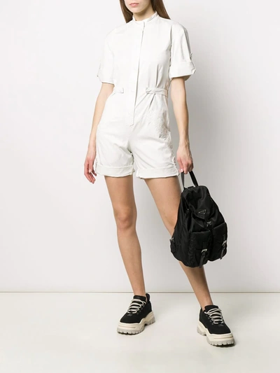 Shop Mr & Mrs Italy Workwear Playsuit In White