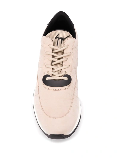 Giuseppe Zanotti Classic Runner Sneakers In Neutrals