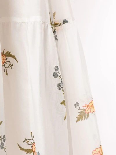Shop Macgraw Prairie Floral Print Dress In White