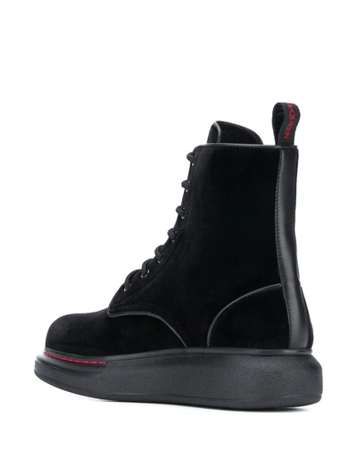 Shop Alexander Mcqueen Oversized Sole Boots In Black