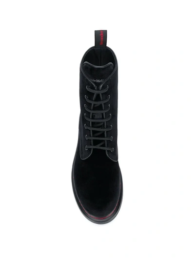 Shop Alexander Mcqueen Oversized Sole Boots In Black