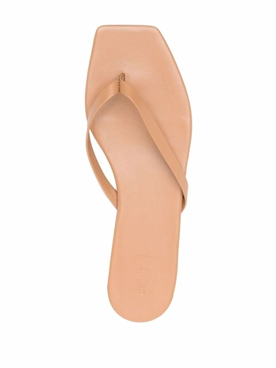 Shop Aeyde Renee Thong Sandals In Nude