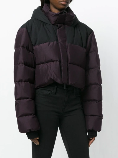 Ben Taverniti Unravel Project Padded Cropped Jacket In Pink