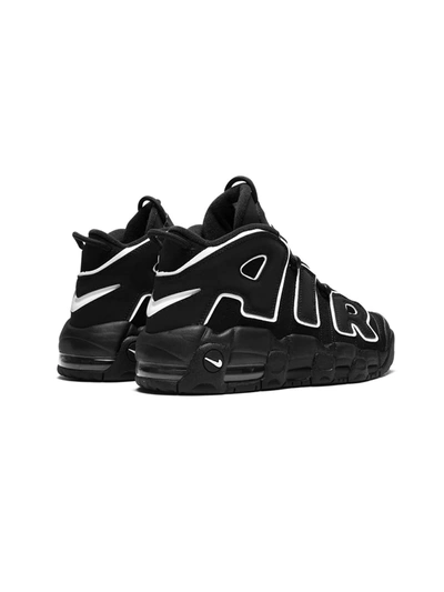 Shop Nike Air More Uptempo "black/ White-black" Sneakers