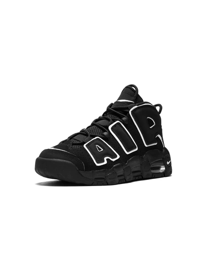 Shop Nike Air More Uptempo "black/ White-black" Sneakers