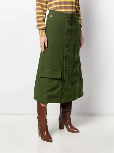 Shop Jacquemus La Jupe Monceau Skirt In Green