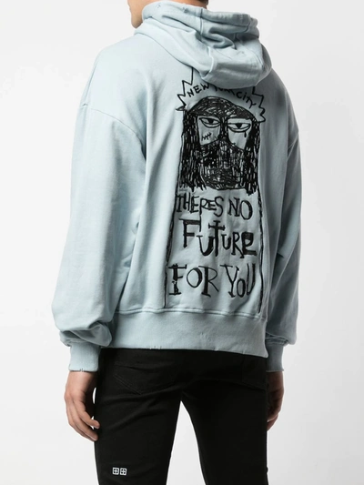 Haculla 'there's No Future For You' Hoodie In Blue
