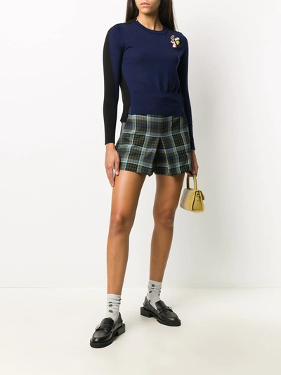 Shop The Marc Jacobs The Diy Colour-block Jumper In Blue